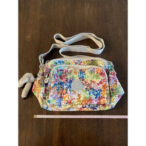 Kipling Crossbody Bag Colour Blast With Adjustable Strap Zipper Pockets Charm